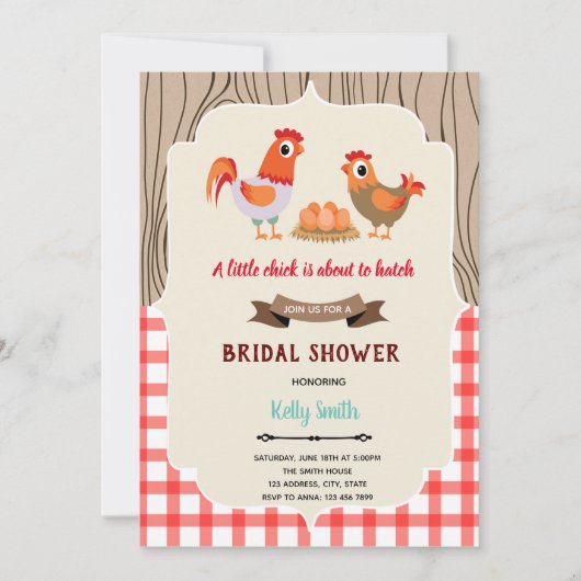 Invitation à une fête de bébé pour une éclosion d' (Devant)