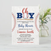 Invitation à une fête de bébé sur le thème de base (Debout devant)