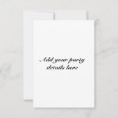 Invitation à une fête de bière (Dos)