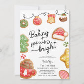 Invitation à une fête de biscuits de Noël (Devant)