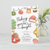 Invitation à une fête de biscuits de Noël (Debout devant)