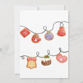 Invitation à une fête de biscuits de Noël (Dos)