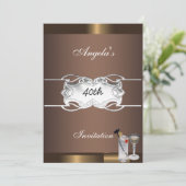 Invitation à une fête de boissons et de chocolat (Debout devant)