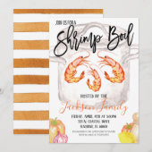 Invitation à une Fête de Bouillabaisse de Crevette (Devant / Derrière)