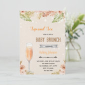 Invitation à une fête de brunch bohème voir et boi (Debout devant)