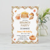 Invitation à une fête de brunch d'automne (Debout devant)
