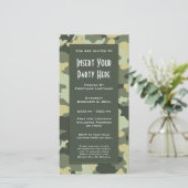 Invitation à une fête de camouflage militaire (Debout devant)