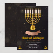 Invitation à une fête de célébration de Hanouka (Devant / Derrière)