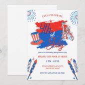 Invitation à une fête de célébration patriotique d (Devant / Derrière)