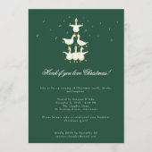 Invitation à une fête de chant de Noël avec un chœ (Devant)