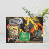 Invitation à une fête de chantier de construction (Debout devant)