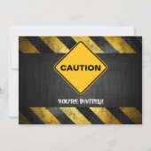 Invitation à une fête de chantier de construction (Dos)