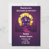 Invitation à une fête de chauffe-maison Halloween (Devant)