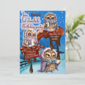 Invitation à une fête de chocolat chaud (Debout devant)