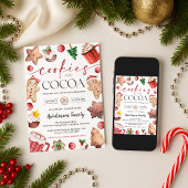 Invitation à une fête de chocolat chaud - Cookies