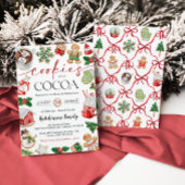Invitation à une fête de chocolat chaud - Cookies