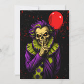 Invitation à une fête de cirque d'Halloween avec u (Dos)