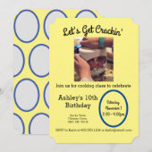Invitation à une fête de classe de cuisine excepti (Devant / Derrière)