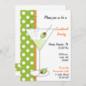 Invitation à une fête de Cocktail amusante (Devant / Derrière)