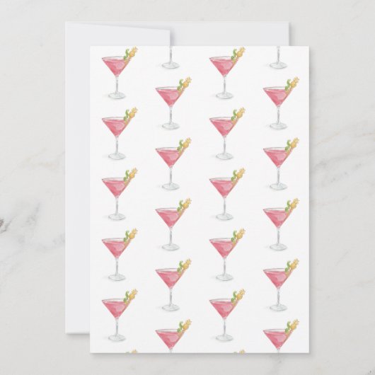 Invitation à une fête de cocktail Cosmopolitan à l (Dos)