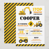 Invitation à une fête de construction (Devant / Derrière)