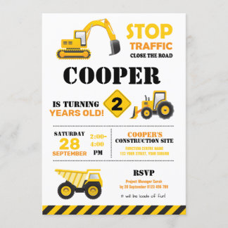 Invitation à une fête de construction