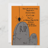 Invitation à une fête de costumes d'Halloween (Devant)