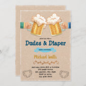 Invitation à une fête de couches et mecs (Devant / Derrière)