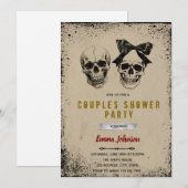 Invitation à une fête de couples pour Halloween (Devant / Derrière)
