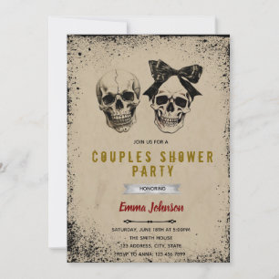 Invitation à une fête de couples pour Halloween