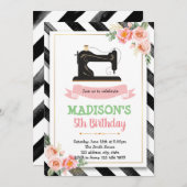 Invitation à une fête de couture artisanale (Devant / Derrière)