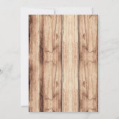 Invitation à une fête de cow-girls et d'indiens (Dos)