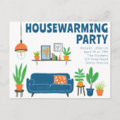 Invitation à une fête de crémaillère Canapé salon (Devant)