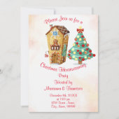 Invitation à une fête de crémaillère de Noël (Devant)