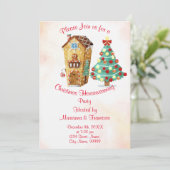 Invitation à une fête de crémaillère de Noël (Debout devant)