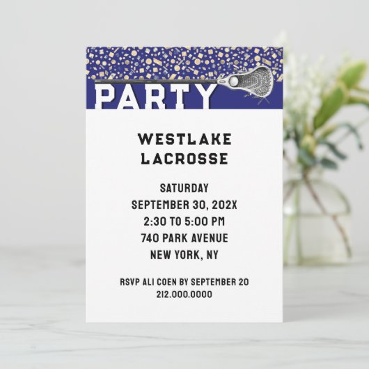 Invitation à une fête de crosse (Debout devant)