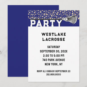 Invitation à une fête de crosse