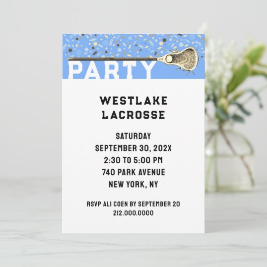 Invitation à une fête de crosse (Debout devant)