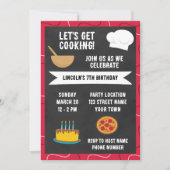 Invitation à une fête de cuisine mignonne (Devant)