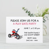 Invitation à une fête de date de jeu (Debout devant)