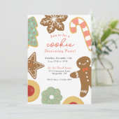 Invitation à une fête de décoration de biscuits (Debout devant)