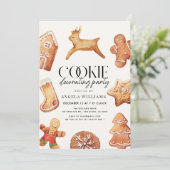 Invitation à une fête de décoration de biscuits (Debout devant)