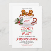 Invitation à une fête de décoration de biscuits de (Devant / Derrière)