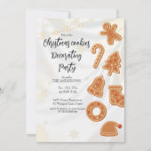 Invitation à une fête de décoration de biscuits de (Devant)