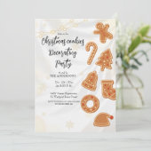 Invitation à une fête de décoration de biscuits de (Debout devant)