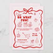 Invitation à une fête de décoration de biscuits de (Devant / Derrière)