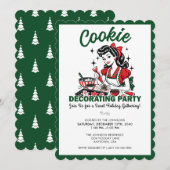 Invitation à une fête de décoration de biscuits de (Devant / Derrière)