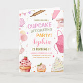 Invitation à une fête de décoration de Cupcakes, A (Devant)