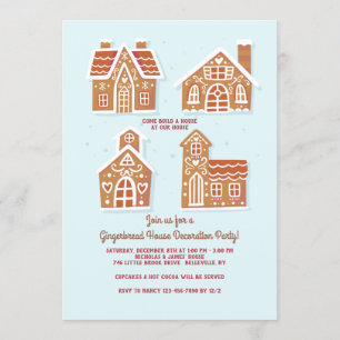 Invitation à une fête de décoration de maison en p