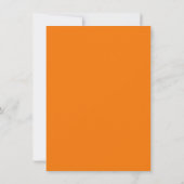 Invitation à une fête de découpage de citrouille d (Dos)